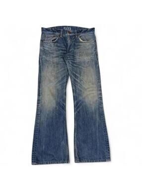 Vintage EDWIN 503 Blue Trip Bootcut Style denim jeans